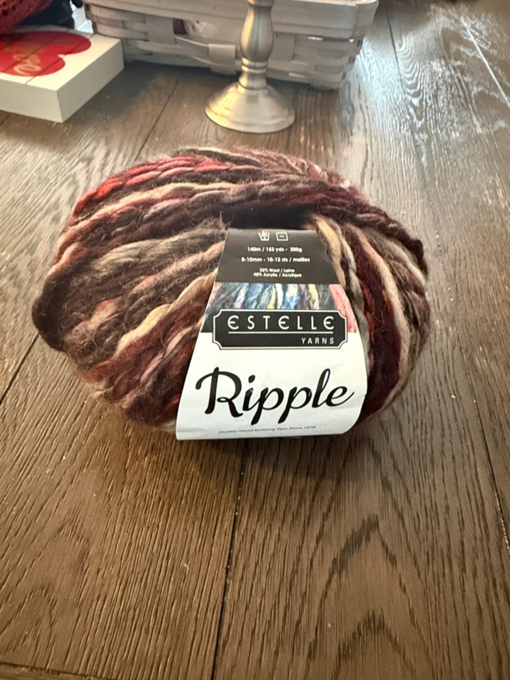 Estelle Ripple Yarns Multicolor Brown Red Cream Yarn